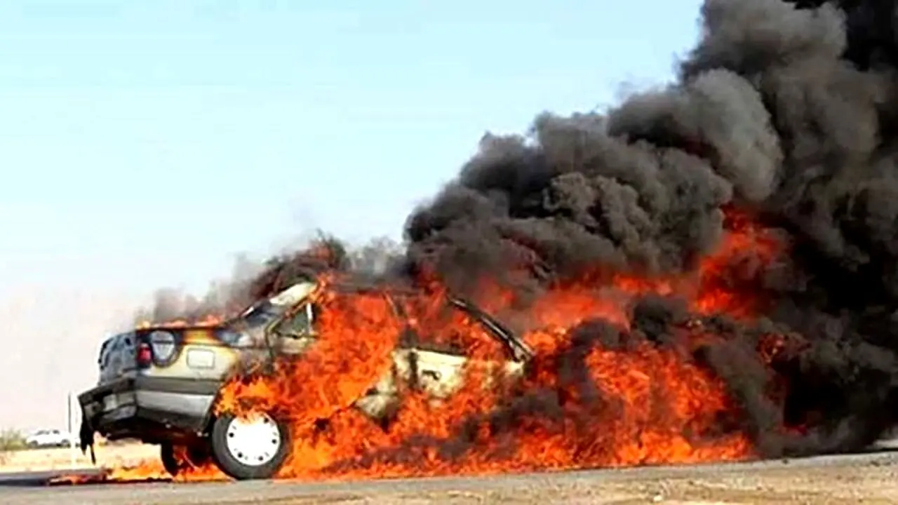 قاچاقچی سوخت در آتش سوخت!
