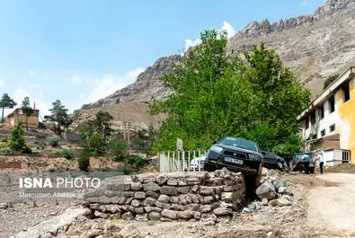 جاده چالوس پس از سیل