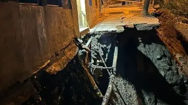 رانش ناگهانی یکی از معبرهای ماسوله + فیلم