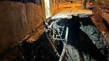 رانش ناگهانی یکی از معبرهای ماسوله + فیلم