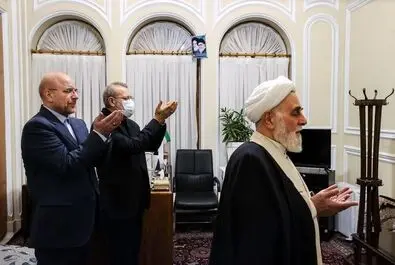 قالیباف میزبان ناطق نوری، حداد عادل و لاریجانی