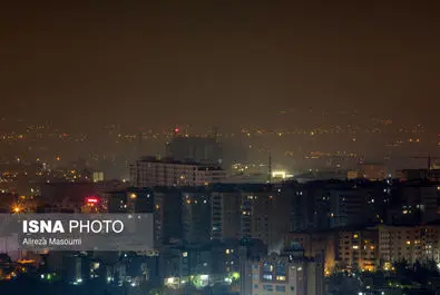 آلودگی شب‌های تهران