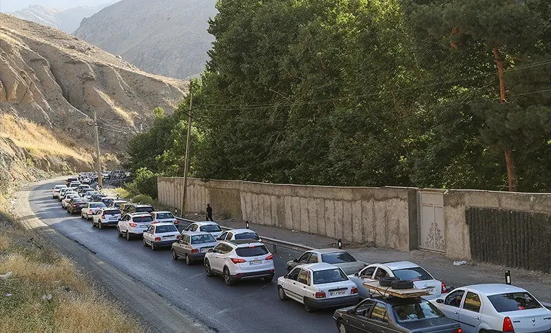 ترافیک سنگین در آخرین روزهای تابستان ۱۴۰۴