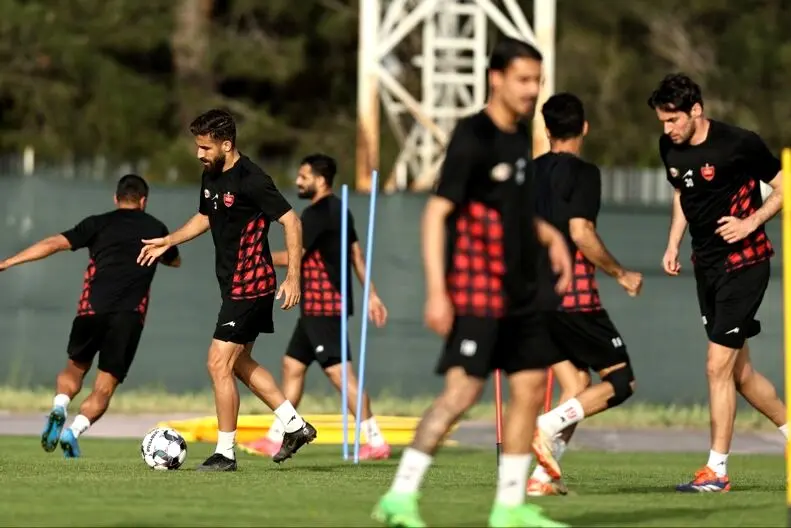 تمرین تاکتیکی مهم پرسپولیس با دو غایب