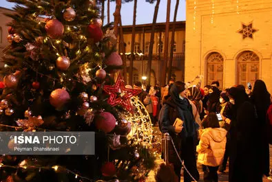 حال و هوای محله جلفا در شب‌های کریسمس