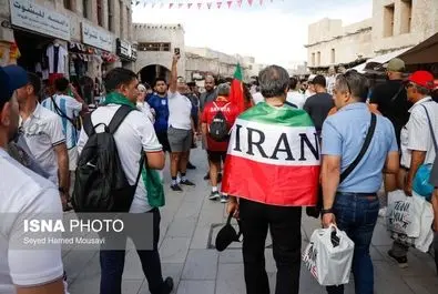 تصاویر جالب هواداران ایرانی در ورزشگاه الثومه