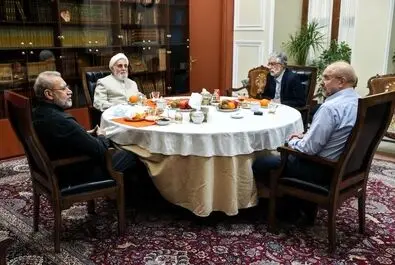 قالیباف میزبان ناطق نوری، حداد عادل و لاریجانی