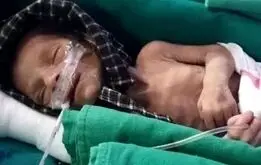 تلاش برای نجات جان نوزاد زنده به گور شده!