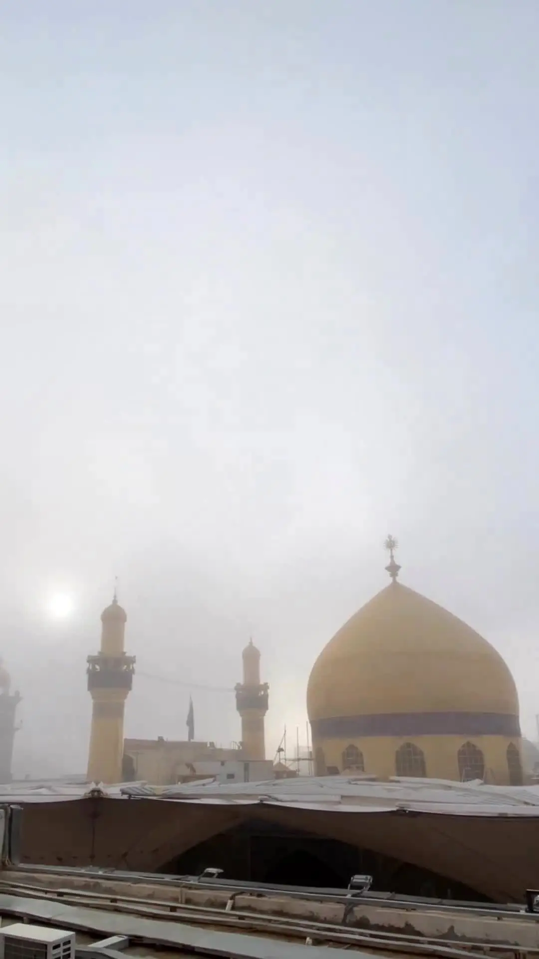 طوفان گرد و خاک در نجف اشرف+ فیلم