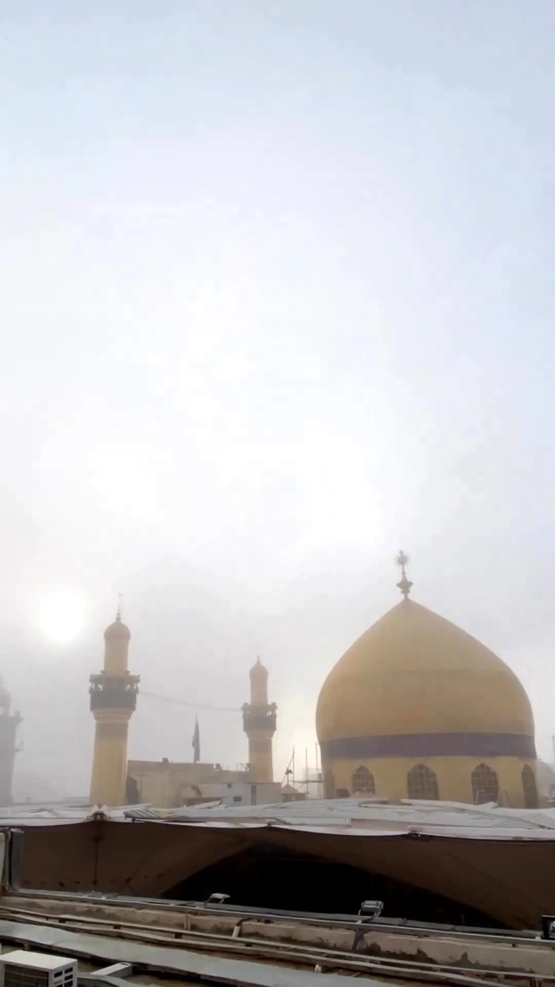 طوفان گرد و خاک در نجف اشرف+ فیلم