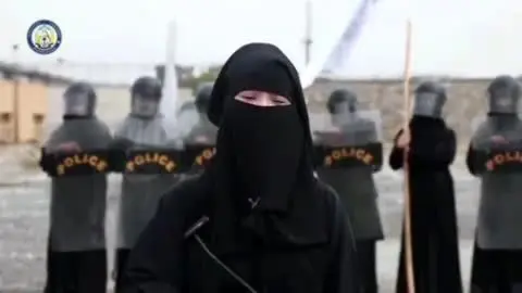 یگان ضد شورش زنان طالبان! / ویدئو