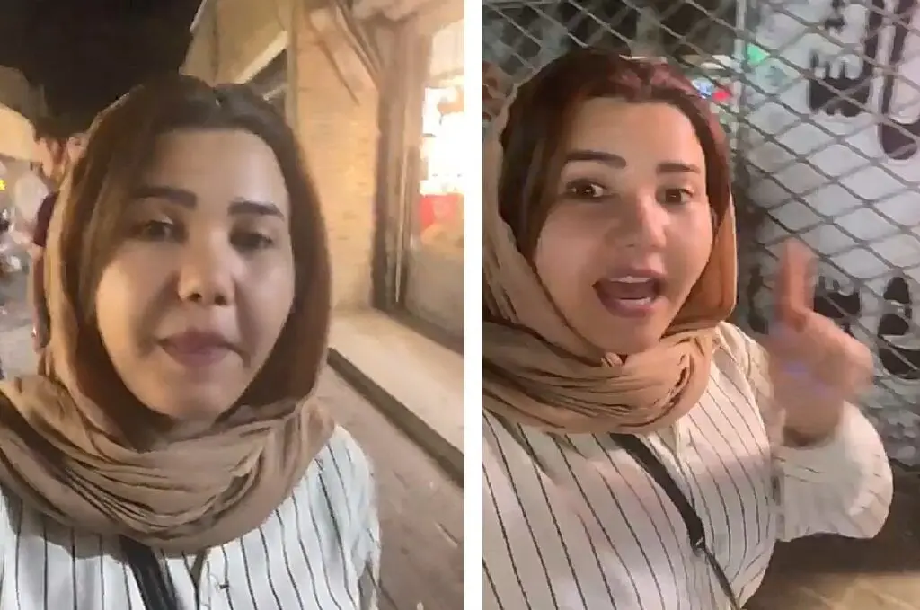 تمسخر مشهد در ویدئوی یک زن تبعه افغان
