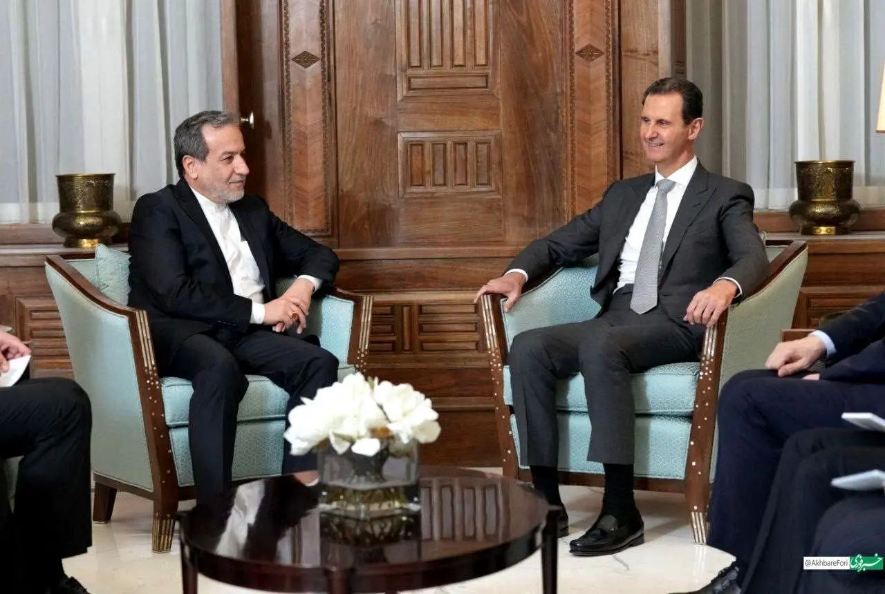 بشار اسد پیدا شد؛ تصاویری از دیدار مهم عراقچی با بشار اسد در دمشق

