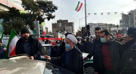 حضور حسن روحانی، واعظی و آذری جهرمی در راهپیمایی ۲۲ بهمن + عکس
