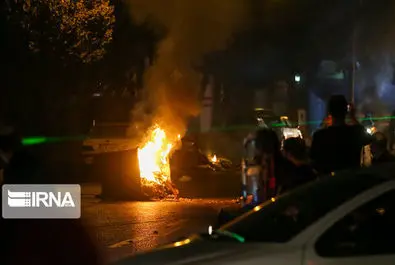 چند تصویر از ناآرامی های شنبه شب تهران