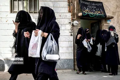عزاداری بانوانِ نقاب‌زده در «چهل منبر» لرستان