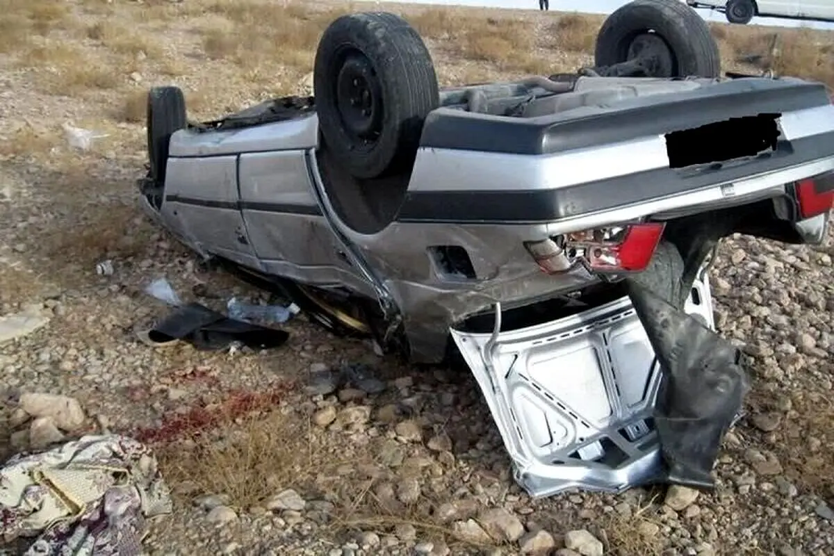  واژگونی مرگبار پژو ۴۰۵ در جاده مرگ