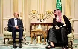 جزییات جدید از دیدار لاریجانی و بن‌سلمان در ریاض + فیلم