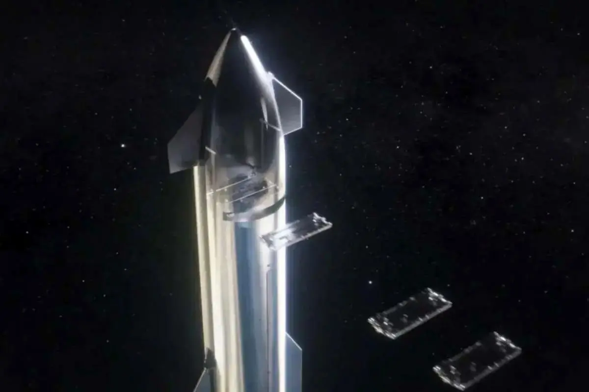 یک ماهواره استاترلینک در حال سقوط است