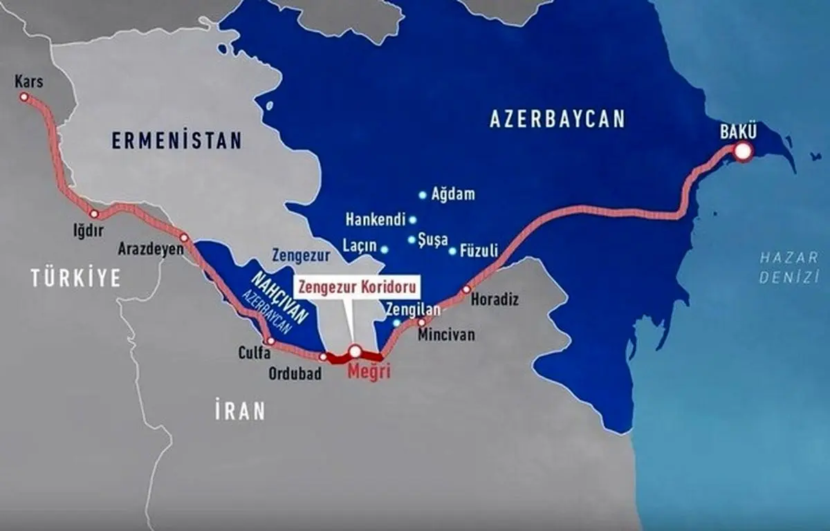 مخالفت ایران با  روسیه برای ایجاد کریدور زنگزور
