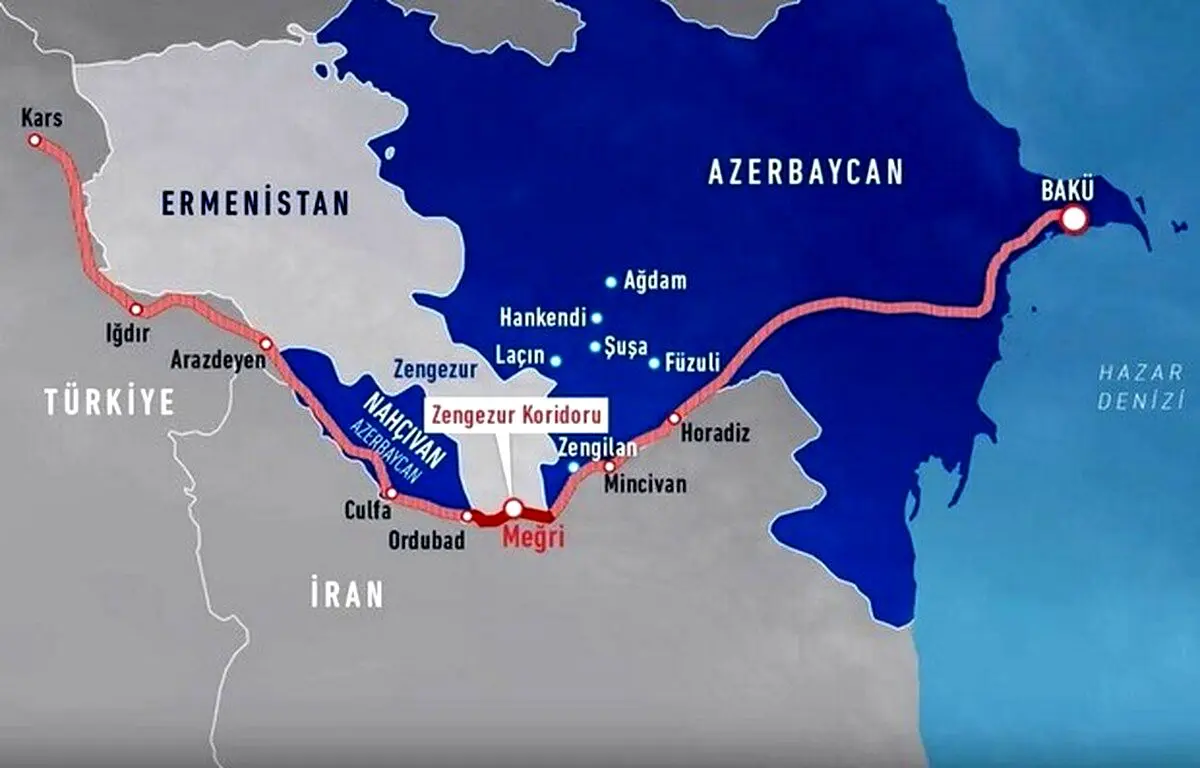 مخالفت ایران با  روسیه برای ایجاد کریدور زنگزور
