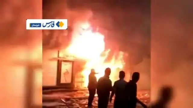 آجیل فروشی عبدالباقی مالک متروپل به آتش کشیده شد | ویدئو