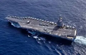 استقرار مجدد بزرگترین ناو آمریکا در خاورمیانه

