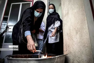 عزاداری بانوانِ نقاب‌زده در «چهل منبر» لرستان