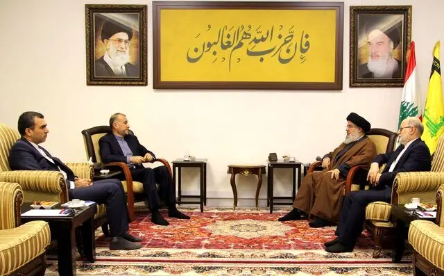 دیدار حسین امیرعبداللهیان با حسن نصرالله در لبنان/ محور گفتگو چه بود؟ 