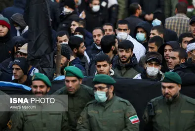 تشییع پیکرهای پاک ۲۰۰ شهید گمنام دفاع مقدس در تهران