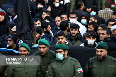 تشییع پیکرهای پاک ۲۰۰ شهید گمنام دفاع مقدس در تهران