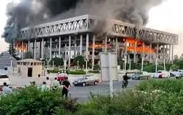 تصاویر دیده نشده از حمله اسرائیل به صداوسیما+فیلم
