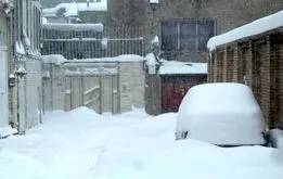 زاینده‌‌رود برفی شد+فیلم