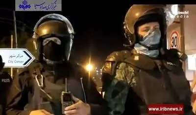 گزارش «صداوسیما» از حضور نیروهای یگان ویژه مقابل درب دانشگاه کردستان + فیلم