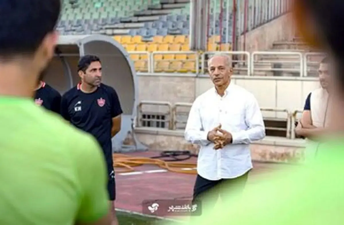 مهمان ویژه در تمرین پرسپولیس +عکس