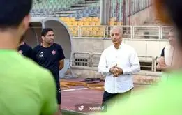 مهمان ویژه در تمرین پرسپولیس +عکس