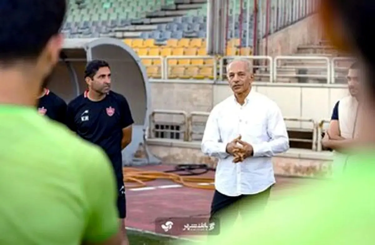 مهمان ویژه در تمرین پرسپولیس +عکس