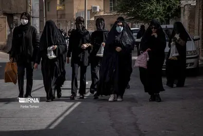 عزاداری بانوانِ نقاب‌زده در «چهل منبر» لرستان