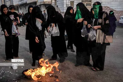 عزاداری بانوانِ نقاب‌زده در «چهل منبر» لرستان