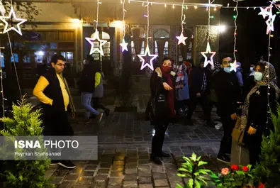 حال و هوای محله جلفا در شب‌های کریسمس