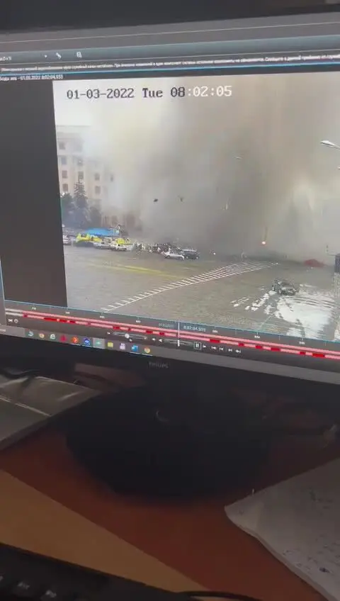 لحظه وحشتناک حمله موشکی ارتش پوتین به خارکف