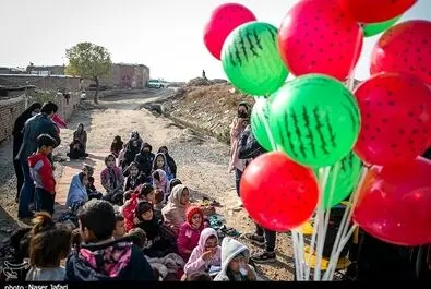 جشن یلدا در کوره‌های آجرپزی