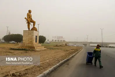گرد و خاک در اهواز