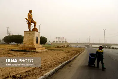 گرد و خاک در اهواز
