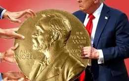 مدال نوبل به گردن ترامپ افتاد!+عکس