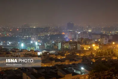 آلودگی شب‌های تهران