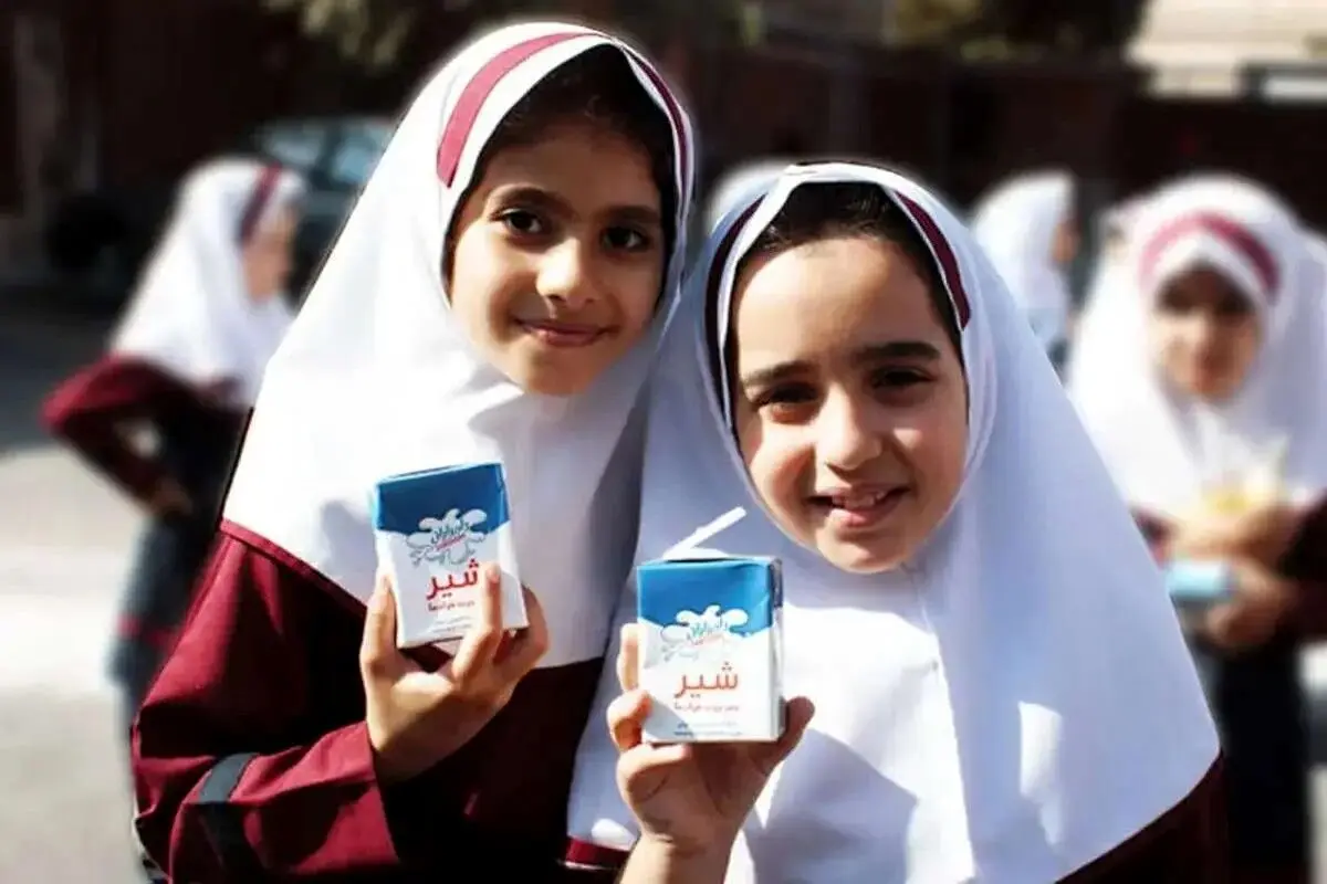 شیر رایگان در این مدارس توزیع می‌شود