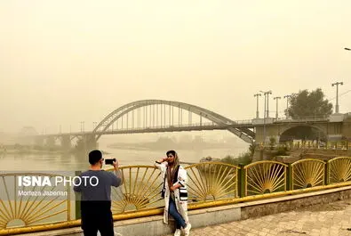 گرد و خاک در اهواز