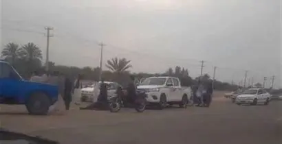 تصاویری از محل شهادت دو نیروی پلیس در زاهدان + فیلم