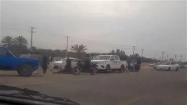 تصاویری از محل شهادت دو نیروی پلیس در زاهدان + فیلم